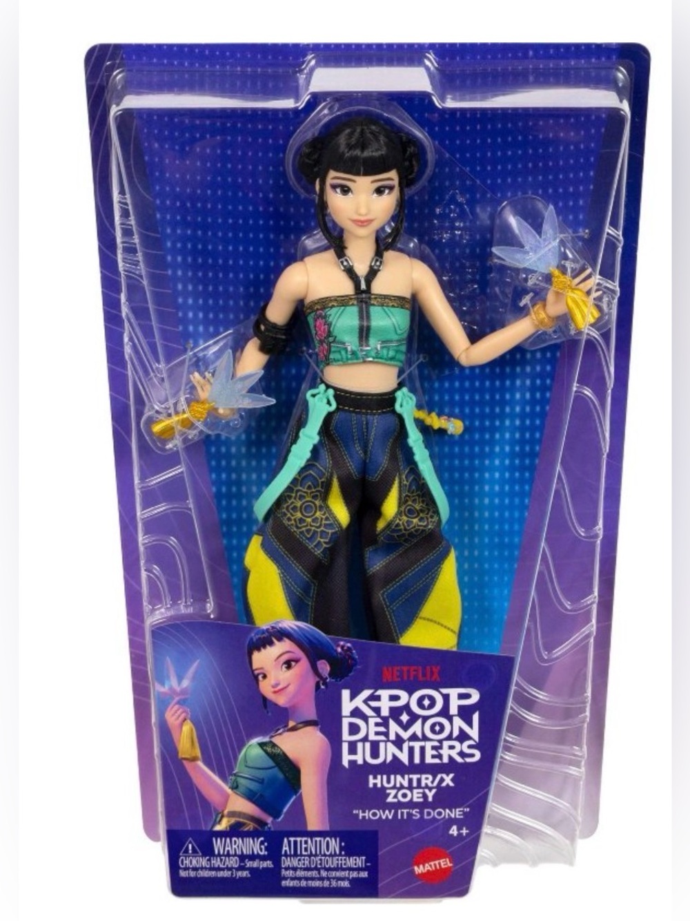 NEW Mattel K POP Demon Hunters Huntrix Zoey Fashion Doll
